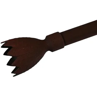 LIEDECO Gardinenstangen-Endstück Flower 2-läufig Ø 20 mm braun
