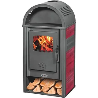 Kaminofen BLIST VIENNA Red – 8 kW + Zubehör - Rot