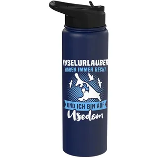 Usedom Souvenir Ostseeinsel Sprüche Insel Usedom Stainless Steel Insulated Water Bottle