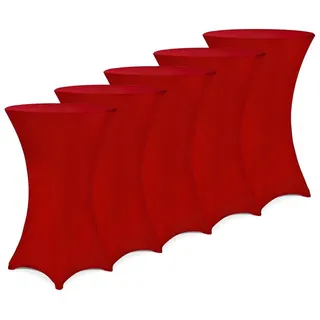 DEUBA Detex® Stehtisch Hussen Ø Bordeaux Rot