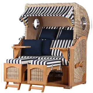 Mr. Deko Ammersee Blau/Teak Komplettset