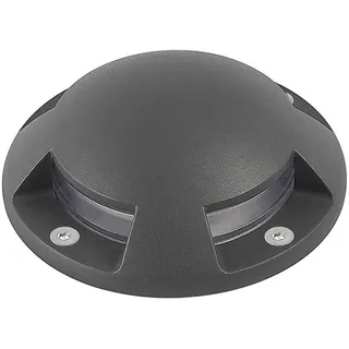 LINDBY Außenleuchte Aluminium 15 cm 4-flammig schwarz