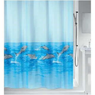 Spirella Duschvorhang Nemo 240 x 180 cm blau