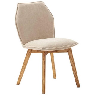 Livetastic Stuhl Cord, Beige, Holz, Textil, Esche, massiv, 49x87x63 cm, Esszimmer, Stühle, Esszimmerstühle, Vierfußstühle