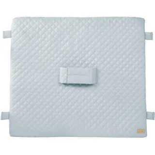 roba Wickelauflage roba Style 85 x 75 cm - Sichere Unterlage mit Haltegurt & Laschen für Baby Wickeltische - Wickelunterlage abwischbar - Hellblau