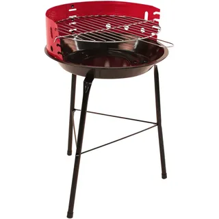 KYNAST Campinggrill FESTIVAL rot schwarz Höhe 55 cm Camping Grill Holzkohle