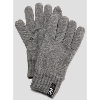QS Strickhandschuhe Handschuhe mit Fleece-Futter grau L/XL