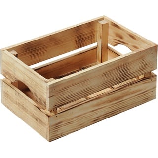 Kesper Holzkiste Kiefer geflammt  15 cm x 20 cm x 30 cm 9 l