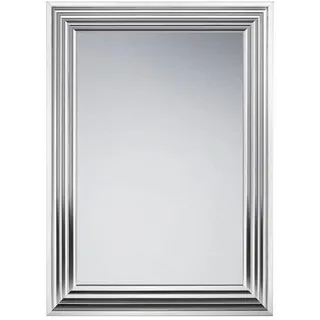 Wandspiegel, Chrom, Glas, rechteckig, 55x70x2 cm, senkrecht und waagrecht montierbar, in verschiedenen Größen erhältlich, Spiegel, Wandspiegel