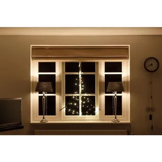 Fairybell Fenster Baum Weihnachtsbaum BxH: 60x125cm 60 LED Leuchten Warmweiß