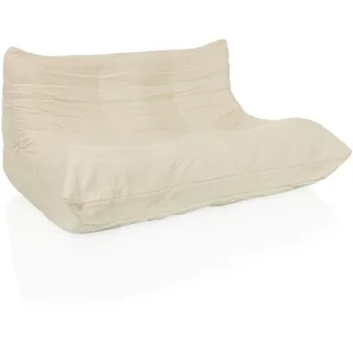 hjh living Sitzsack Bodensofa Cord 2-Sitzer 0 x 0 x 0 cm Beige