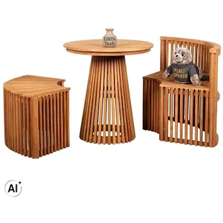 Mr. Deko Sitzgarnitur Henfield Teak 3tlg.