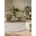 Ø 150 cm beige / schwarz