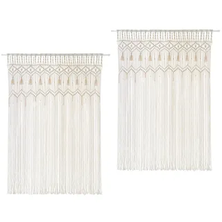 Mkono Makramee-Vorhang, groß, Boho, gewebt, Wandbehang, Fenstervorhänge, handgefertigt, böhmische Dekoration für Fenster, Tür, Schrank, Hochzeit, Hintergrund, Bogen, Schlafzimmer, Wohnzimmer, Wohnung