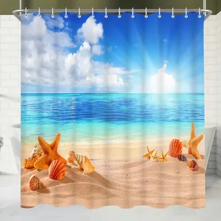 Duschvorhang, Mehrfarbig, Textil, 200x220 cm, Badtextilien, Duschvorhänge