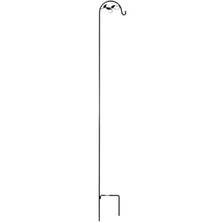 TrendLine Gartenstecker mit Haken Stahl 214 cm schwarz