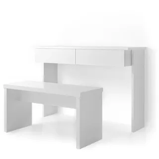 Vicco Schminktisch Azur, Weiß, 120 cm ohne Spiegel, mit Bank
