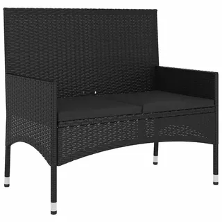 vidaXL Gartenbank 93 x 52 x 85 cm Schwarz