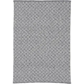 carpetfine Teppich CARPETFINE "Frida 202", grau, B:60cm H:7mm L:110cm, Polyester, Teppiche, Teppich, Wendeteppich, 100% recyceltem Material (PET), Flachgewebe, Sisal Optik