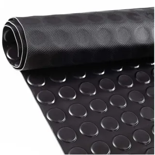 ANRO Gummimatte 100 x 400 cm Schwarz