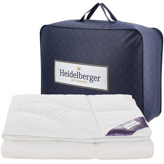 Heidelberger Bettwaren Premium Decke - Grönland | Ganzjahresdecke 135x200 cm | Schlafdecke mit Körperzonen-Steppung atmungsaktiv, hautfreundlich, hypoallergen