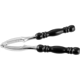 Fackelmann Nussknacker 17 cm schwarz/Silber Holz