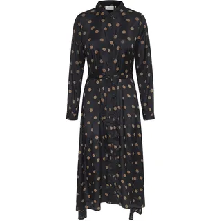 Kaffe Blusenkleid Schwarz Mustang Dot 44