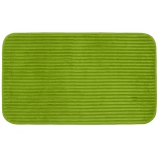 Gözze - Rutschfester Weicher Badeteppich, 100% Polyester, 70 x 120 cm - Dunkelgrün