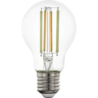 EGLO connect.z Smart-Home LED Leuchtmittel E27, A60, Matter, ZigBee | App und Sprachsteuerung Alexa, dimmbar, warmweiß-kaltweiß, 1055 Lumen, 8 Watt, Vintage-Glühbirne klar