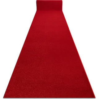 Rugsx - Läufer Karmel Glatt Karminrot / Rot 140 Cm Red 140x180 Cm