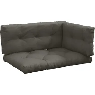 Outsunny Palettenkissen 120 x 80 x 12 cm grau 3-tlg.