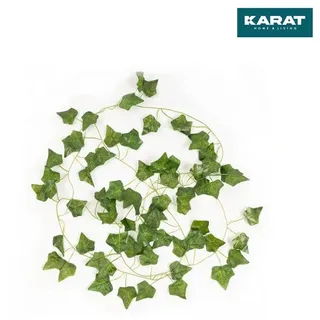 Karat Künstliche Efeu-Girlande im 12er Pack Kunstpflanze zur Dekoration 215 cm