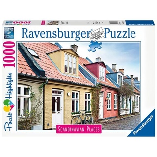Puzzle Ravensburger Häuser in Aarhus, Dänemark Scandinavian Places 1000 Teile