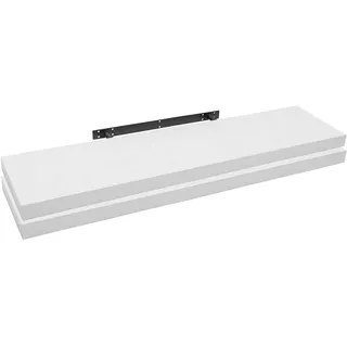 Woltu Bücherregal 120 x 23 x 3,8 cm Weiß
