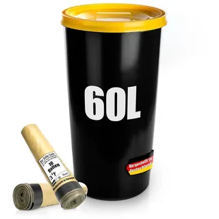 BigDean Gelber Sack Mülleimer 60 l Gelb