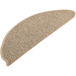 homiuse Treppenmatten Selbstklebend Sisal 15 STK. 65x25 cm Dunkelbeige Treppenstufen Matten Modern Stufenteppich Stufenmatten Innen Treppenstufen Antirutsch Treppenstufen Schutz Komfortabel & Warm