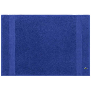 LACOSTE Badematte - LLECROCO, Badvorleger, Bio-Baumwolle Blau 50x70 cm