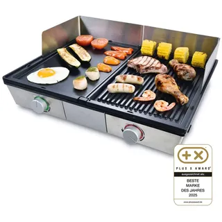 Solis Solis Deli Grill (Typ 7951) Tischgrill mit abnehmbaren Grillplatten + 2  Heizsystemen