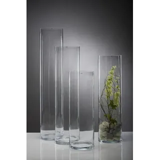 Glasvase Vase Glas Blumenvase Bodenvase Zylinder groß 75 cm