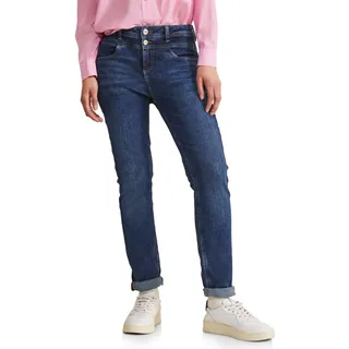 STREET ONE Damen Slim Jeans / Blau - 25