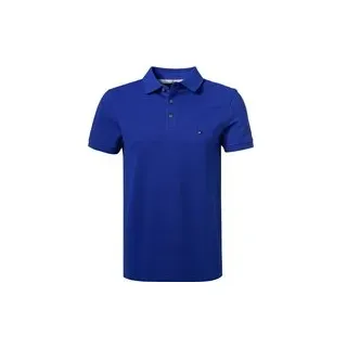 Tommy Hilfiger Herren Polo-Shirt blau Slim Fit, blau, Frühjahr/Sommer 2024