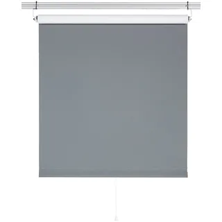 SUNLINES Springrollo Uni 62 x 180 cm grau/weiß