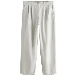 Next Dehnbund-Hose EDIT Baggy Fit Chinohose mit Elastikbund (1-tlg) beige 32