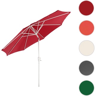 Sonnenschirm N19, Gartenschirm, Ã ̃ 3m neigbar Polyester/Alu 5kg ~ rot