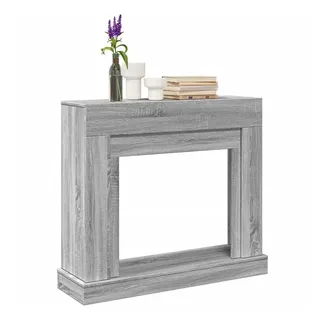vidaXL Kaminumrandung 100 x 30 x 87,5 cm Grau/Sonoma