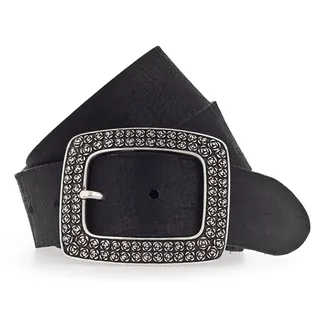 Vanzetti Damengürtel Leder schwarz 90