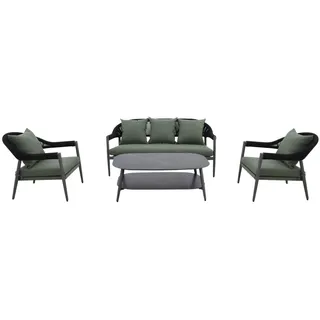 MWH Camarillo Loungeset Aluminium/Rope matt grau - Matt grey