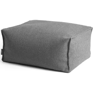 mokebo Pouf Hocker o Sitzhocker Der Ruhepouf Sitzpouf aus Recyclingstoff in Grau