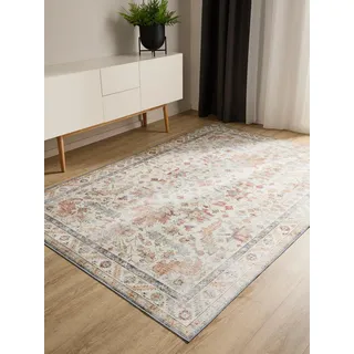 benuta George Kurzflorteppich 160 x 230 cm Beige