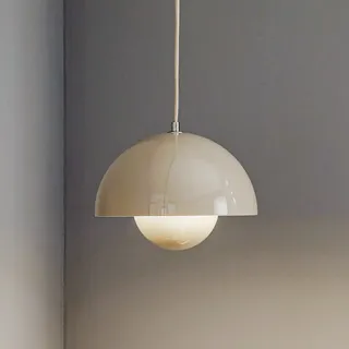 Pendelleuchte &Tradition, Flowerpot VP1, dimmbar, Grau, für Wohnzimmer, Metall, Design - 16